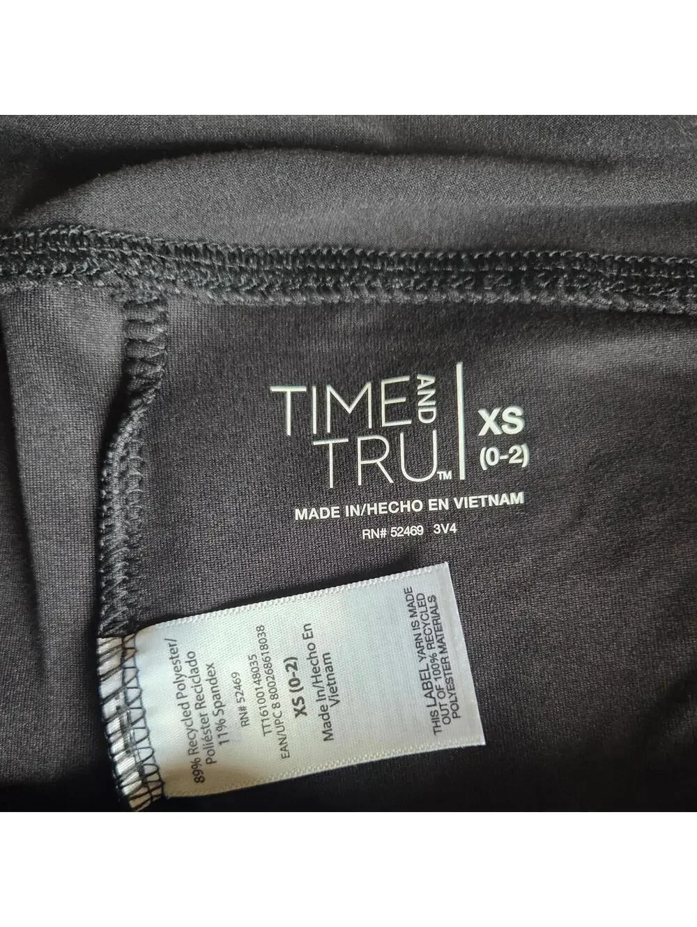 Time and Tru Women's Black Legging